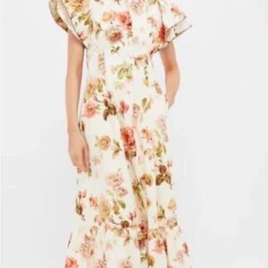 Tuckernuck Floral Maxi Dress with Ruffle Sleeves